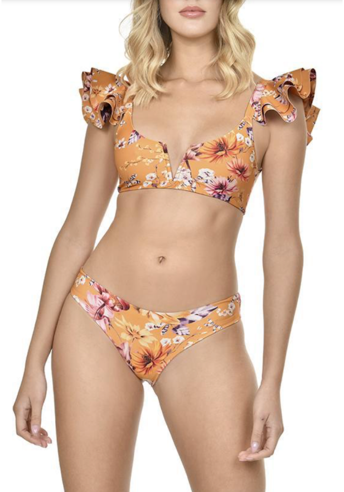 Flutter top sleeve bikini