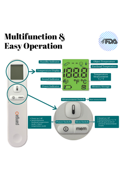 Non-Contact Infrared Forehead Thermometer