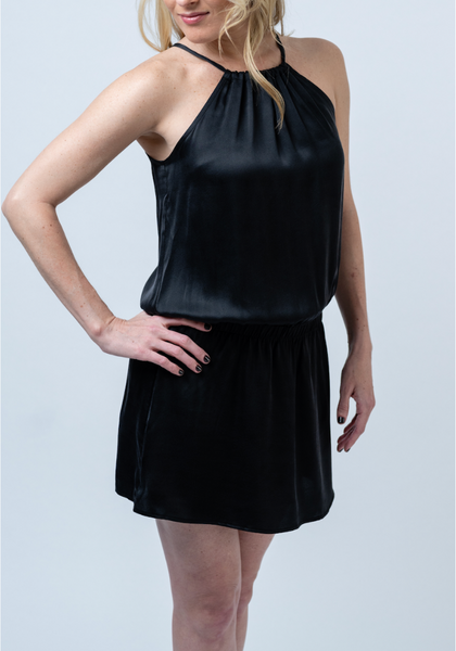 Emily Silk Halter Dress