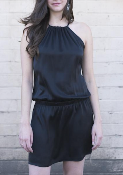 Emily Silk Halter Dress