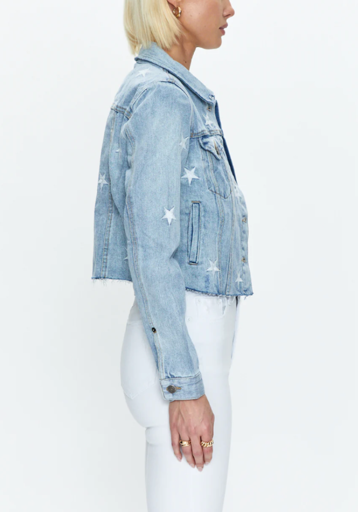Star Denim Jacket – Elisa Wen Boutique