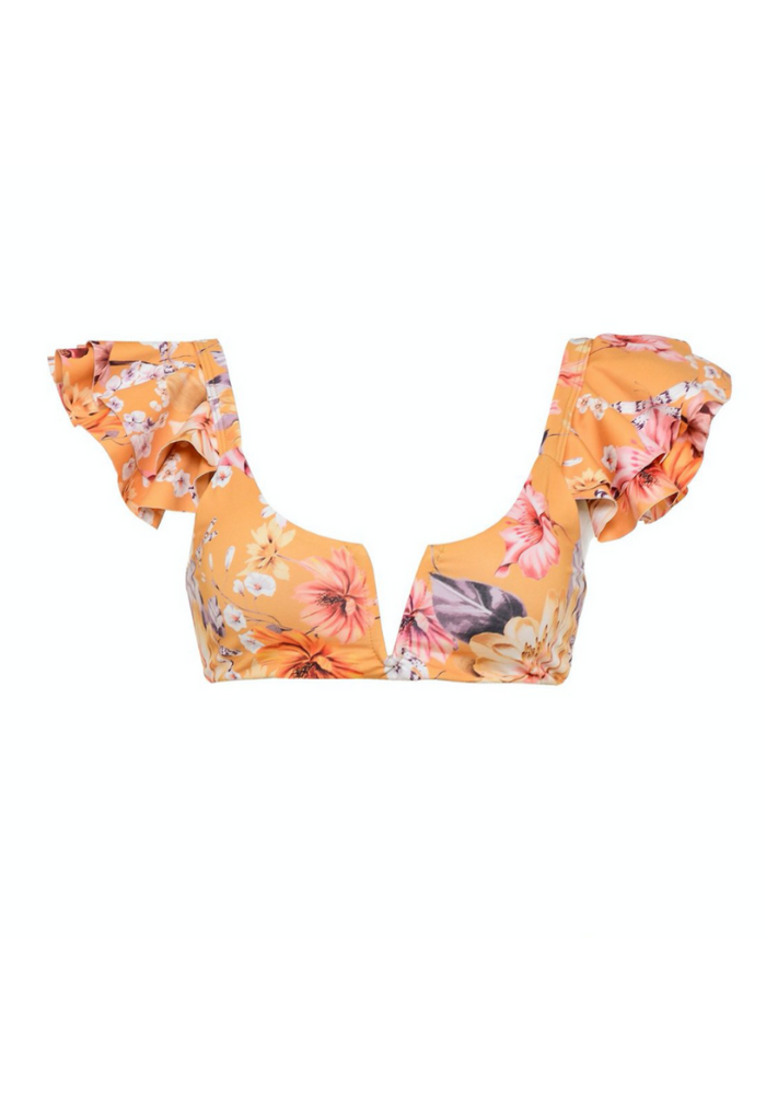 Flutter Sleeve Bikini Top – Elisa Wen Boutique