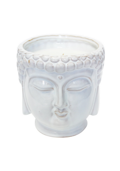 White Buddha Ivory Musk Scented Candle